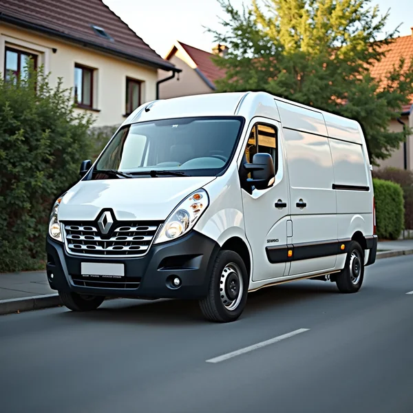 Mobile electrician service van arriving in Germany